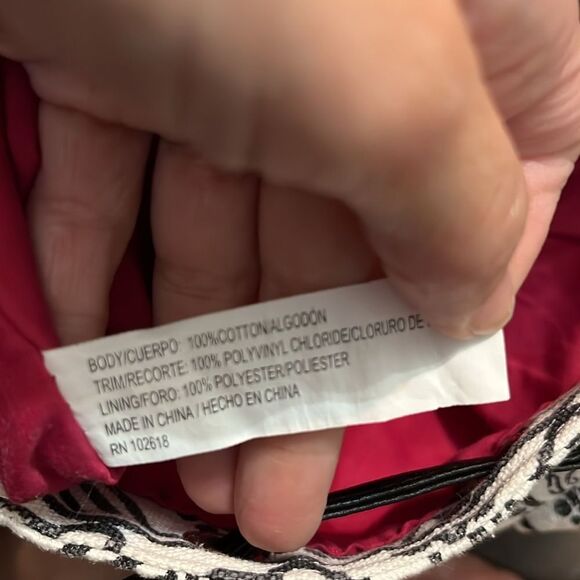 Betsyville Backpack black and white Aztec design - Picture 8 of 8